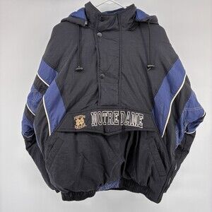 Vintage 90s Starter Notre Dame Fighting Irish Pullover Anorak Jacket (IN)